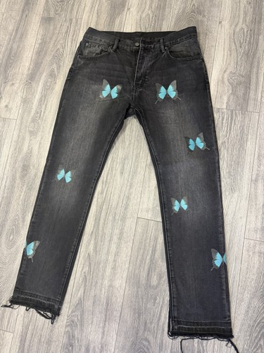 Jeans denim farfalla nero - , mnml