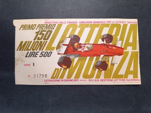 Biglietto lotteria monza - di,