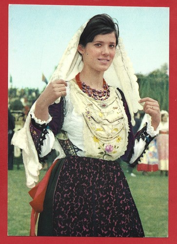 Cartolina italia costumi - nv,