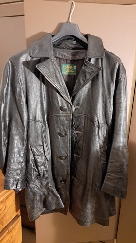 Giacca vintage pelle - , nera