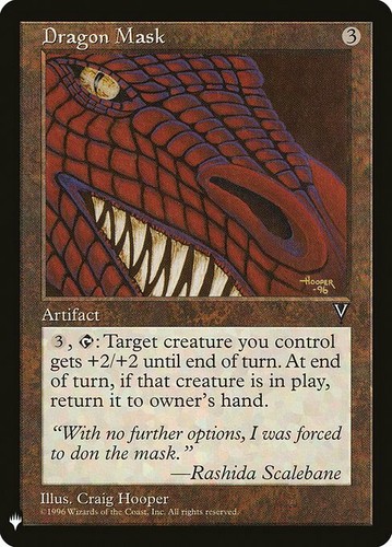 Mtg dragon mask exc - mask, maschera