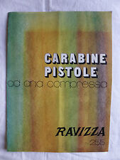 Ravizza CARABINE PISTOLE ad aria compressa Brochure anni ’70 Caccia Pesca Sport