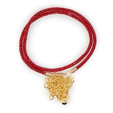 Cintura rossa con strass