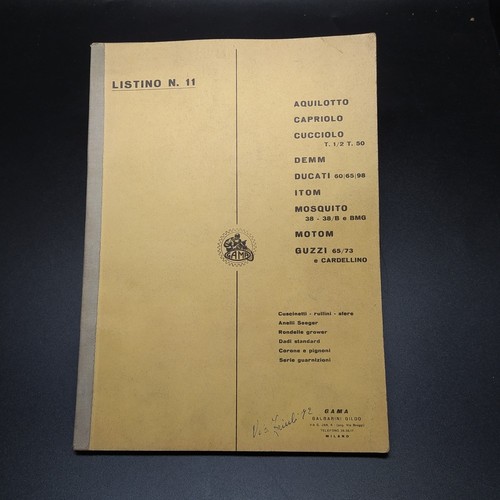 Listino ricambi 11 1958 - ricambi,
