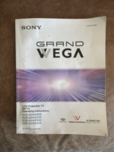 Sony grand wega - grand, lcd