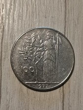 Moneta 100 lire del 1977