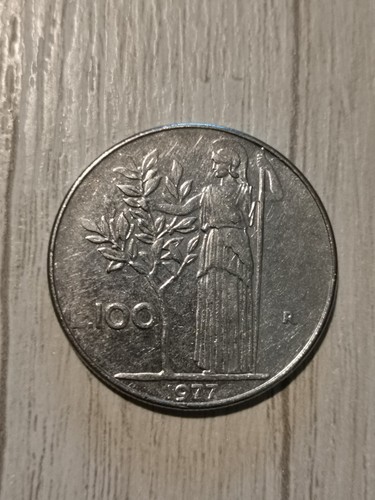 Moneta 100 lire del - , 1977