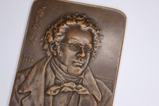 Placca Franz Schubert bronzo