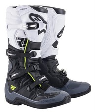 Stivale moto cross enduro ergonomico Alpinestars TECH 5 black dark gray white
