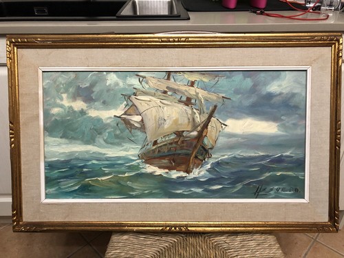 Quadro dipinto olio pannello - quadro,