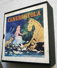 FILM SUPER 8 MM  CENERENTOLA TECNICOLOR 4 BOBINE Walt Disney ANIMAZIONE