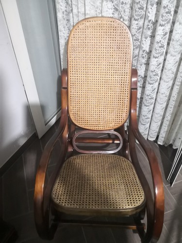 Sedia dondolo vintage - a,