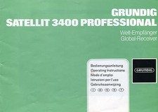 GRUNDIG SATELLIT 3400 SHORTWAVE  USER MANUAL