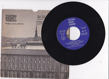 Disco Vinile 45 Giri Teatro Regio di Torino Stagione Lirica 1977/78 SCD1