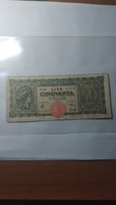 Banconota Lire Cinquanta 1944 Come Si Vede Infoto 