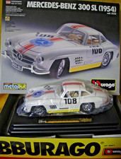 1:24 Kit Burago 5532 Mercedes Benz 300 SL 1954 Made in Italy Montato Carmodel68