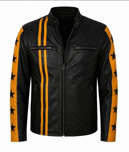 Giacca moto pelle uomo - pelle,