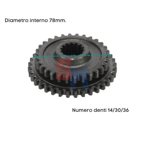 Ingranaggio doppio riduzione - doppio,