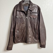 Giacca pelle uomo Zara grande