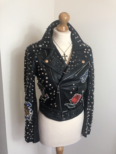 Giacca biker zara - biker, borchiata