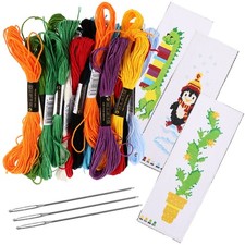  3 set di bookmark da ricamo da cucitura da cucitura da cucitura segnalibri a