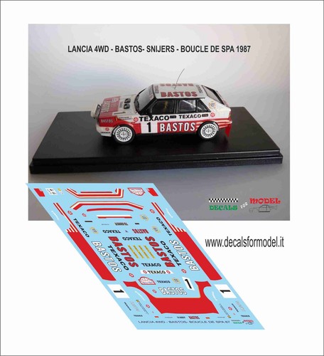 Decals lancia delta - lancia, 4wd