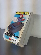 2 ARCHIVI UFFICIO SCHEDARIO PER DISCHETTI 3" 1/2 FLOPPY DISK CONTENITORE PC BOX