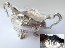 1. Di 2. Stile Liberty Contenitore per Sale Saliere -schale 800er Argento Um