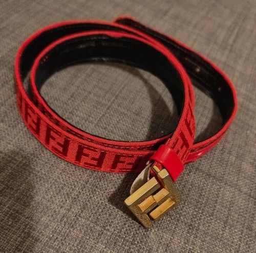 Cintura fendi donna rossa - cintura, rossa/oro