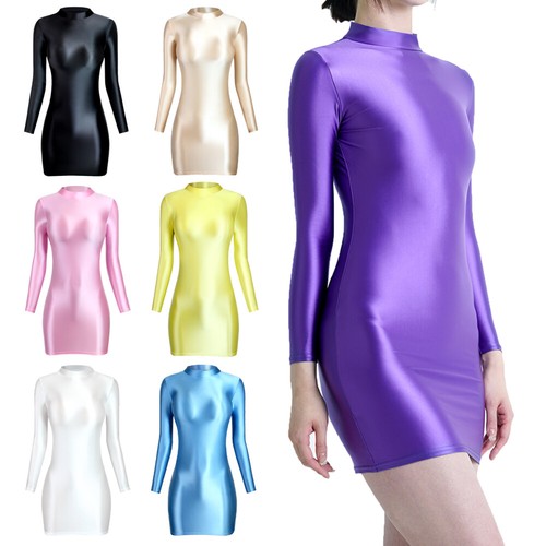Abito donna sexy lucido liscio