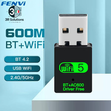 FENVI 600Mbps USB Wifi Bluetooth Adapter 2 In1 Dongle Dual Band 2.4G 5Ghz USB Wi