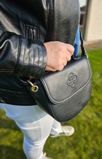 Borsa a mano nuova con etichette SADDLER MIA manico superiore in vera pelle di design con dettaglio anello