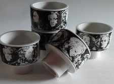 5 TAZZE PORCELLANE D'ARTE EVA SUD PIETRO ANNIGONI DESIGN