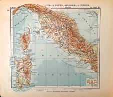 Carta geografica antica ITALIA