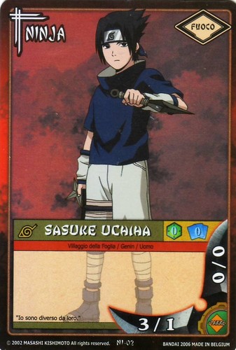 Naruto card game sasuke uchiha - game,