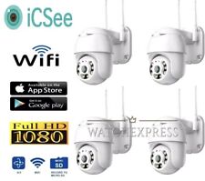 4X TELECAMERA ESTERNA  ICSEE CAM PTZ WIFI CAMERA WIRELESS ESTERNO SMART ZOOM