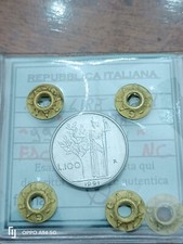 ERRORE DI CONIO LIRE 100 DEL 1991 CON  "99" CHIUSI FDC RARA NO LOTTO