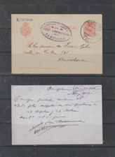 España Entero Postal Circulado Pamplona Barcelona año 1918 (GT-288)