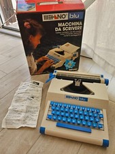Macchina da scrivere gioco vintage Mehano Blu funzionante raro