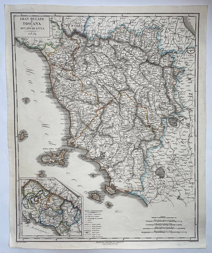 Italia toscana 1852 battista - italia,