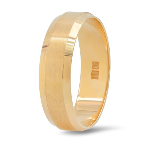 14k oro 6mm fede nuziale - 14k,
