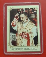 PADRE PIO Santino RELIQUIA Relic RELIQUE Relikwia HOLYCARD IMAGE PIEUSE lotto CC