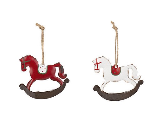 Set cavalli dondolo rosso - 6,