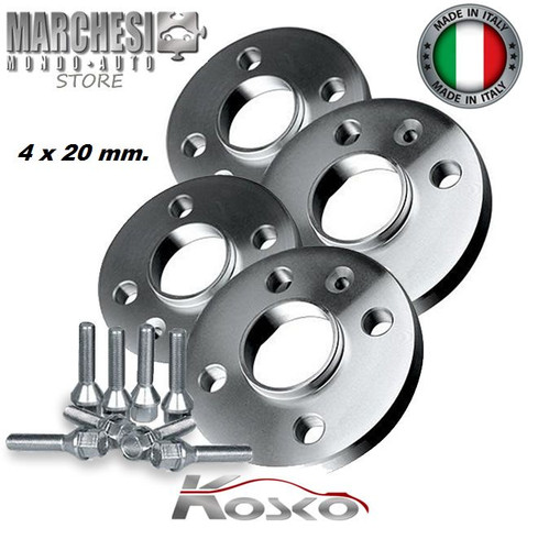 Kit distanziali ruote mm - 20,