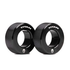Titan Fitness TwistLock Pro Set di collari per bilanciere in alluminio, manicotto 59,5 mm-51,5 mm