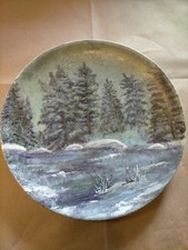 PIATTO IN CERAMICA DECORATO A