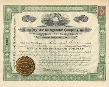 Dry Air Refrigerator Co.- Stock Certificate - General Stocks