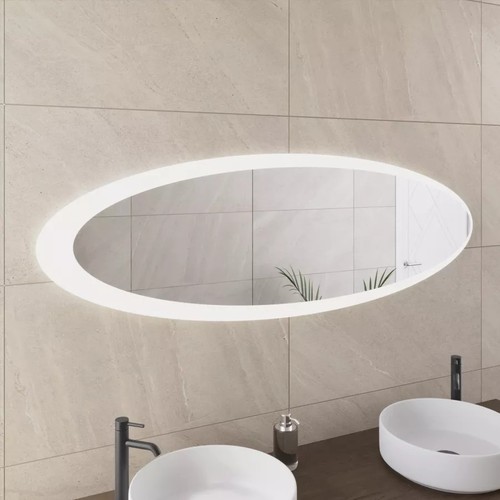 Specchio ovale con led - specchio,