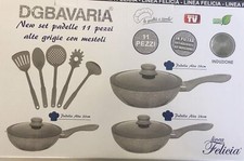 Batteria Pentole induzione in Pietra Antiaderente DGBAVARIA (11 pezzi)