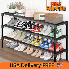 Long Shoe Rack - 3 Tier Shoe